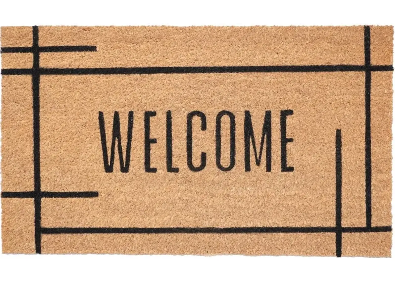 Modern Natural Welcome Doormat