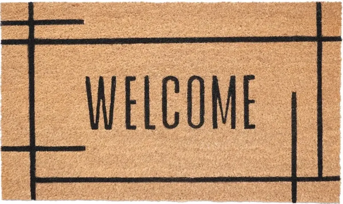 Modern Natural Welcome Doormat