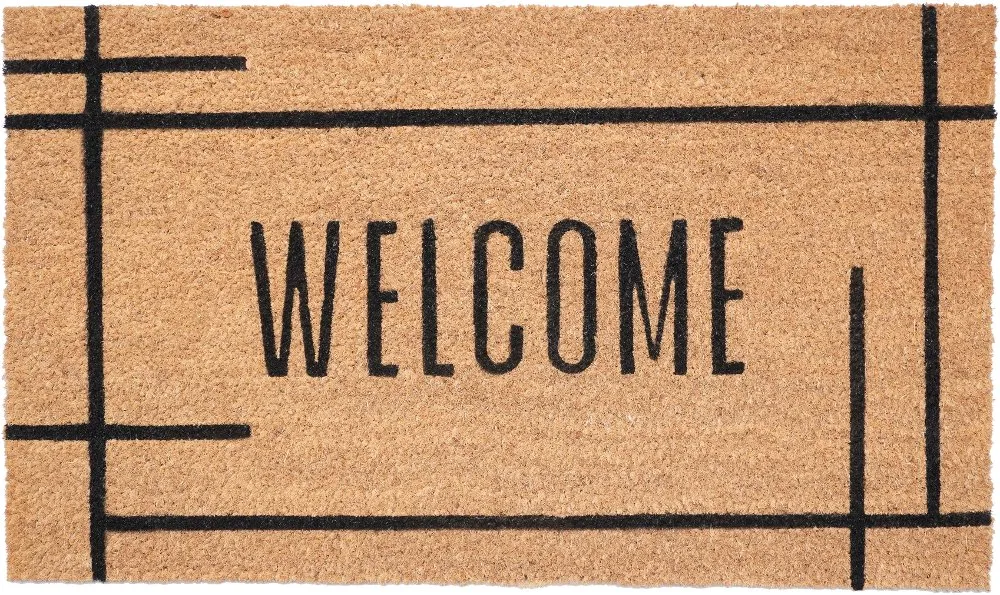 Modern Natural Welcome Doormat