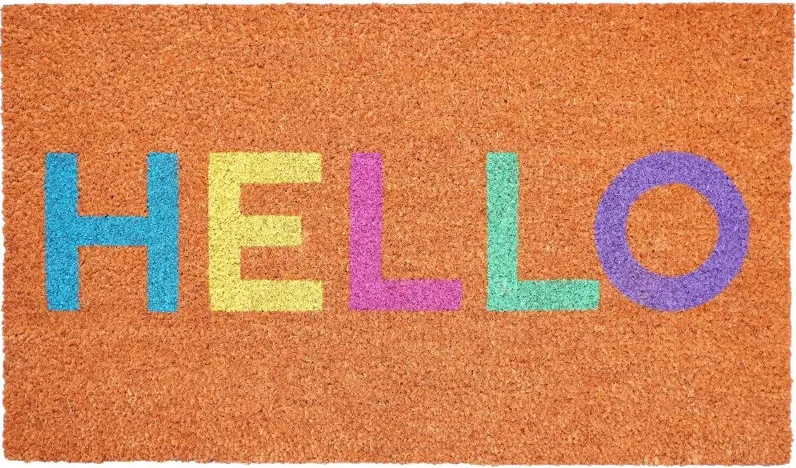 Pastel Hello Doormat