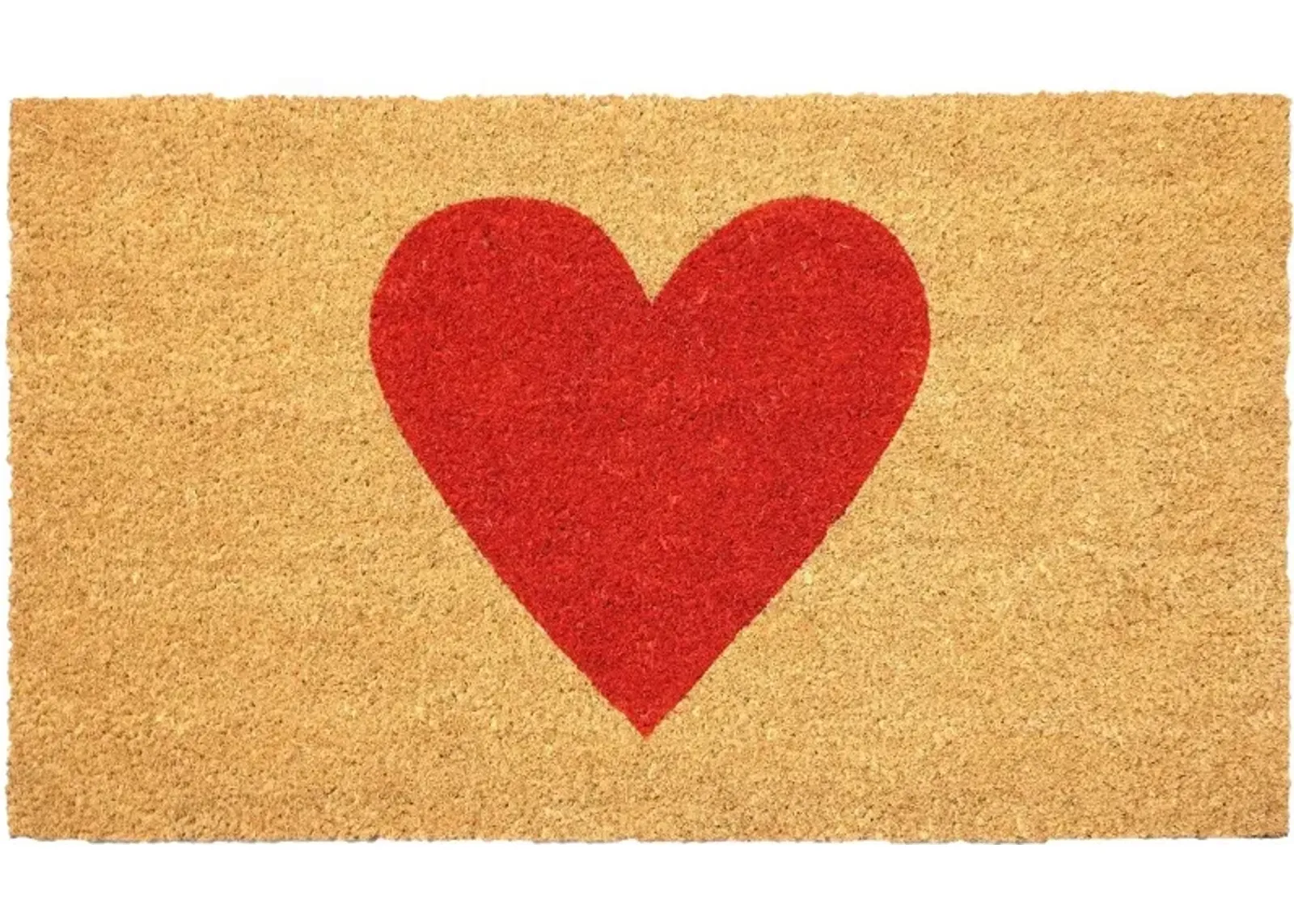 Red Heart Doormat