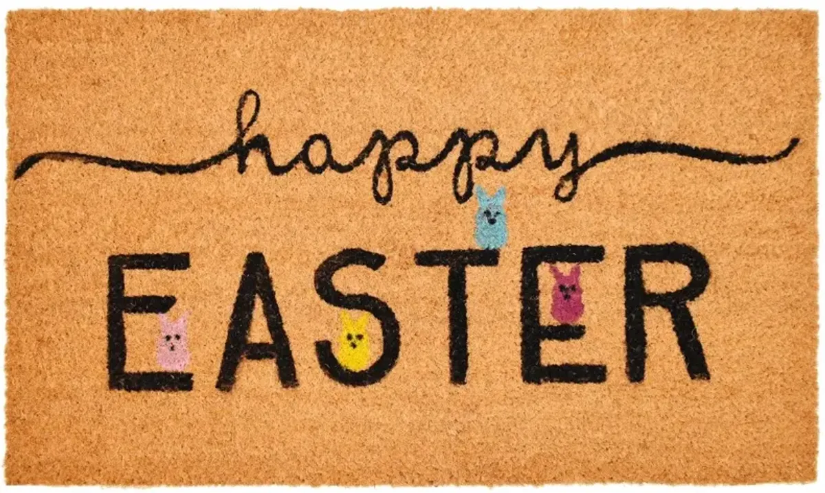 Happy Easter Peeps Doormat