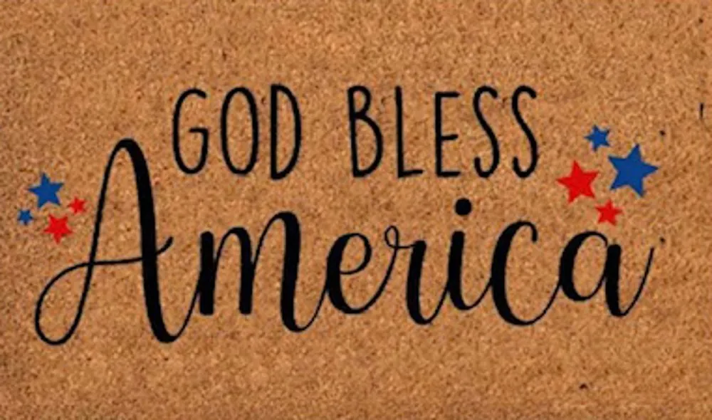 God Bless America Doormat