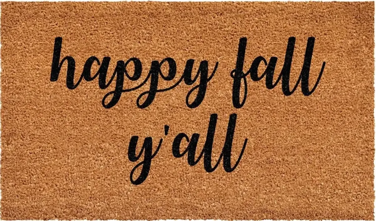 Hapy Fall Y'all Doormat