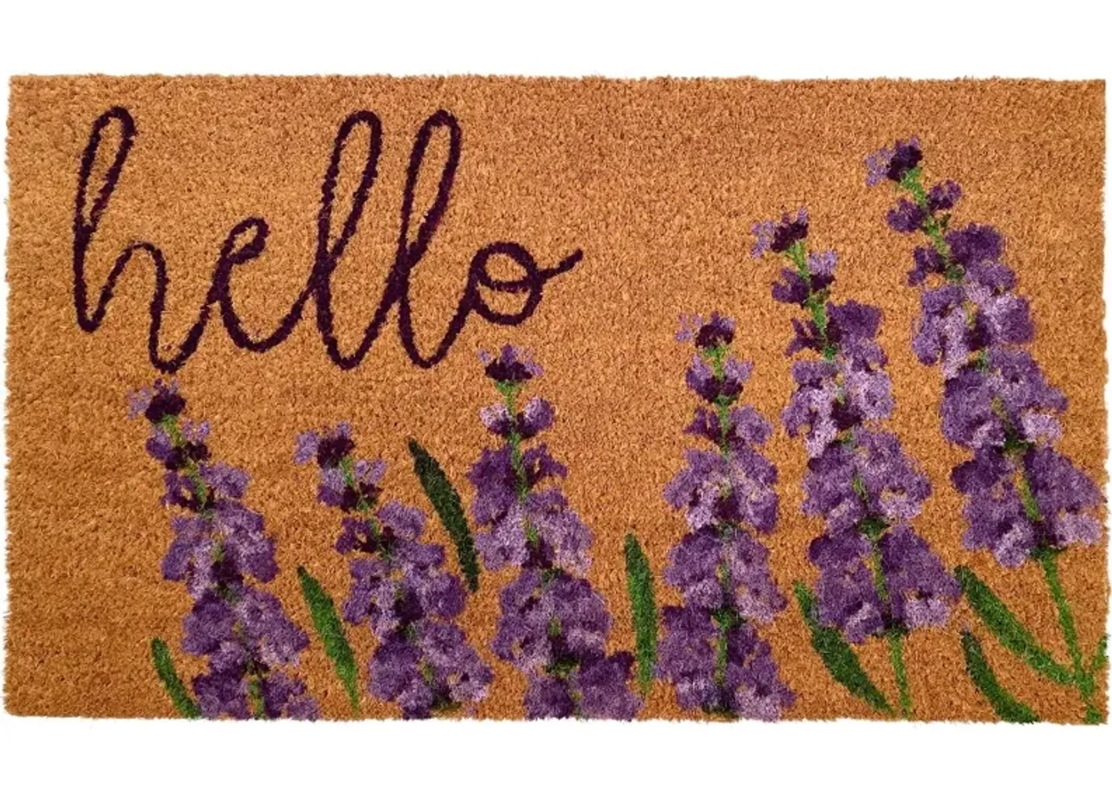 Lavender Hello Doormat