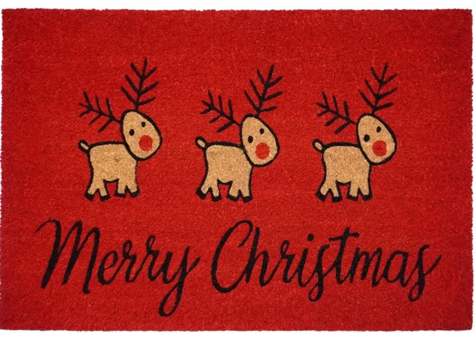 Merry Christmas Deer Doormat