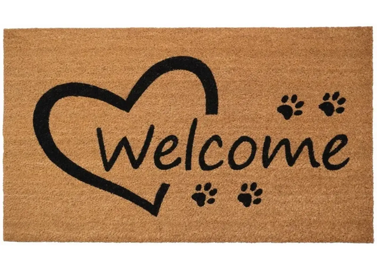 Open Heart Paws Doormat