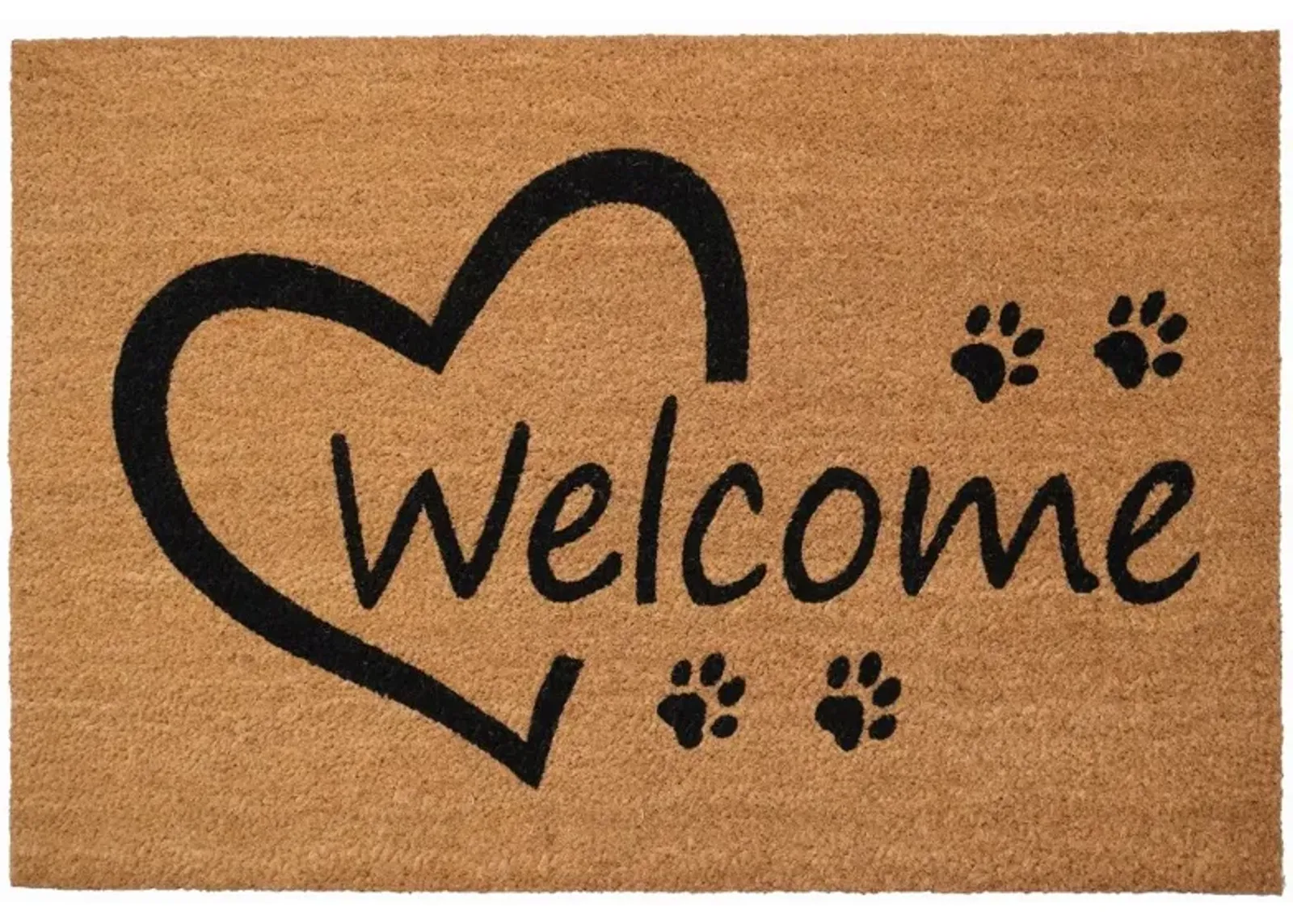 Open Heart Paws Doormat