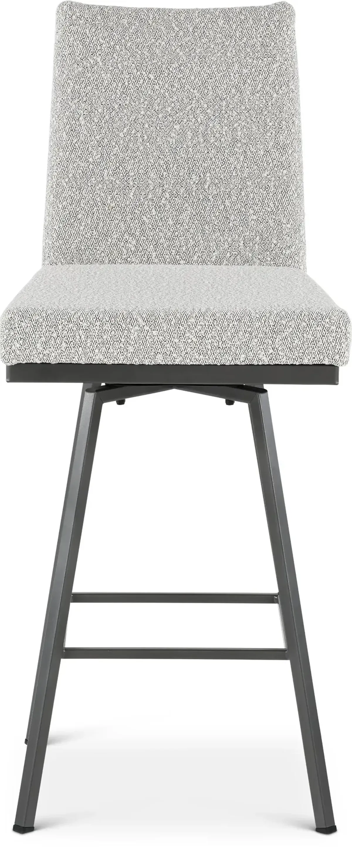 Linea Gray Swivel Counter Height Stool