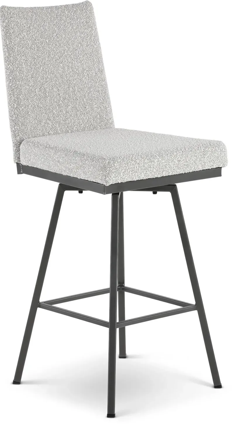 Linea Gray Swivel Counter Height Stool