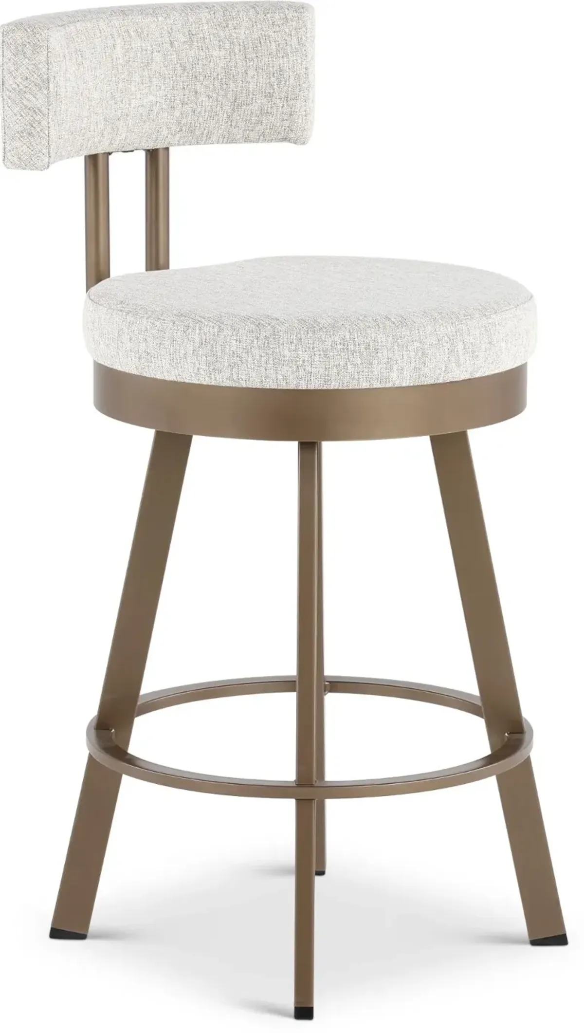 Barry Brown and Bronze Swivel Counter Height Stool