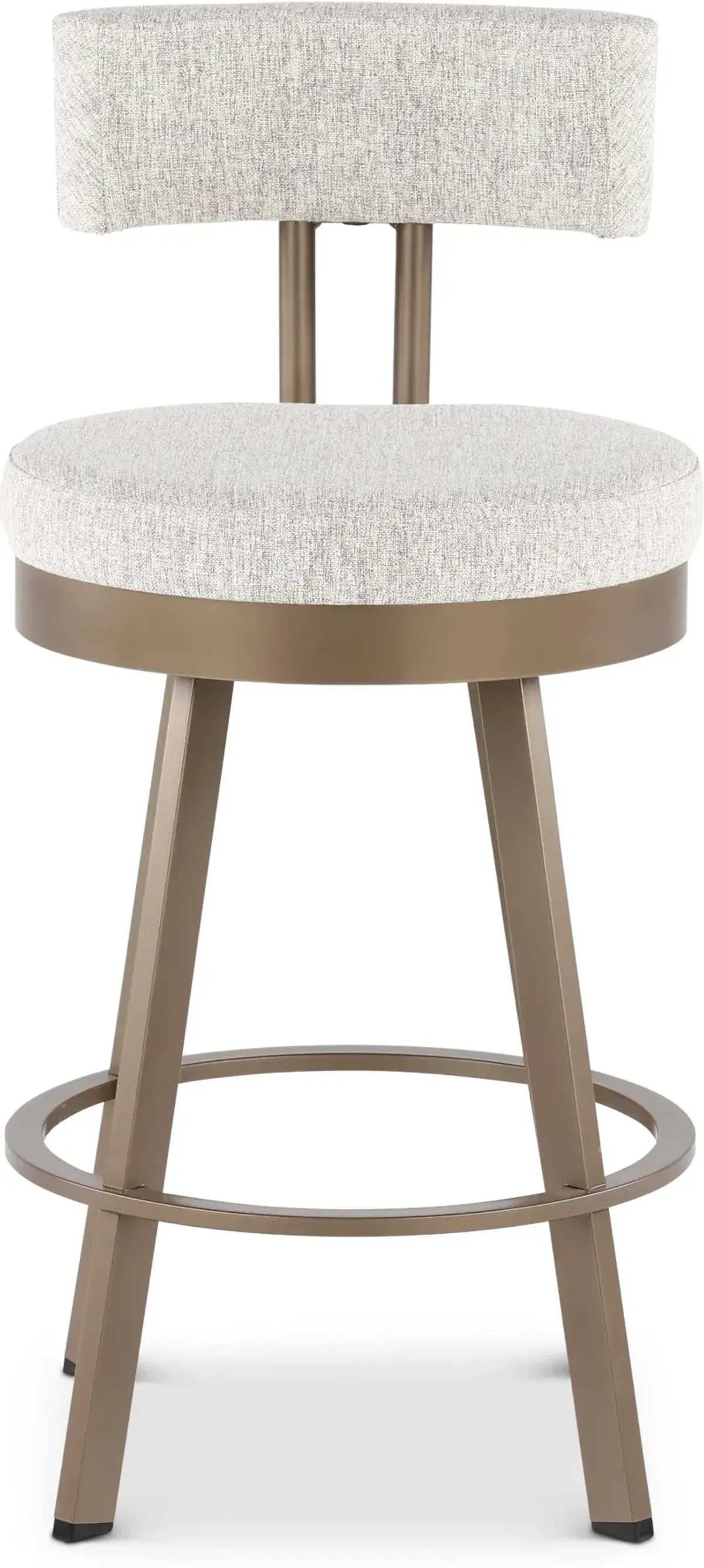 Barry Brown and Bronze Swivel Counter Height Stool