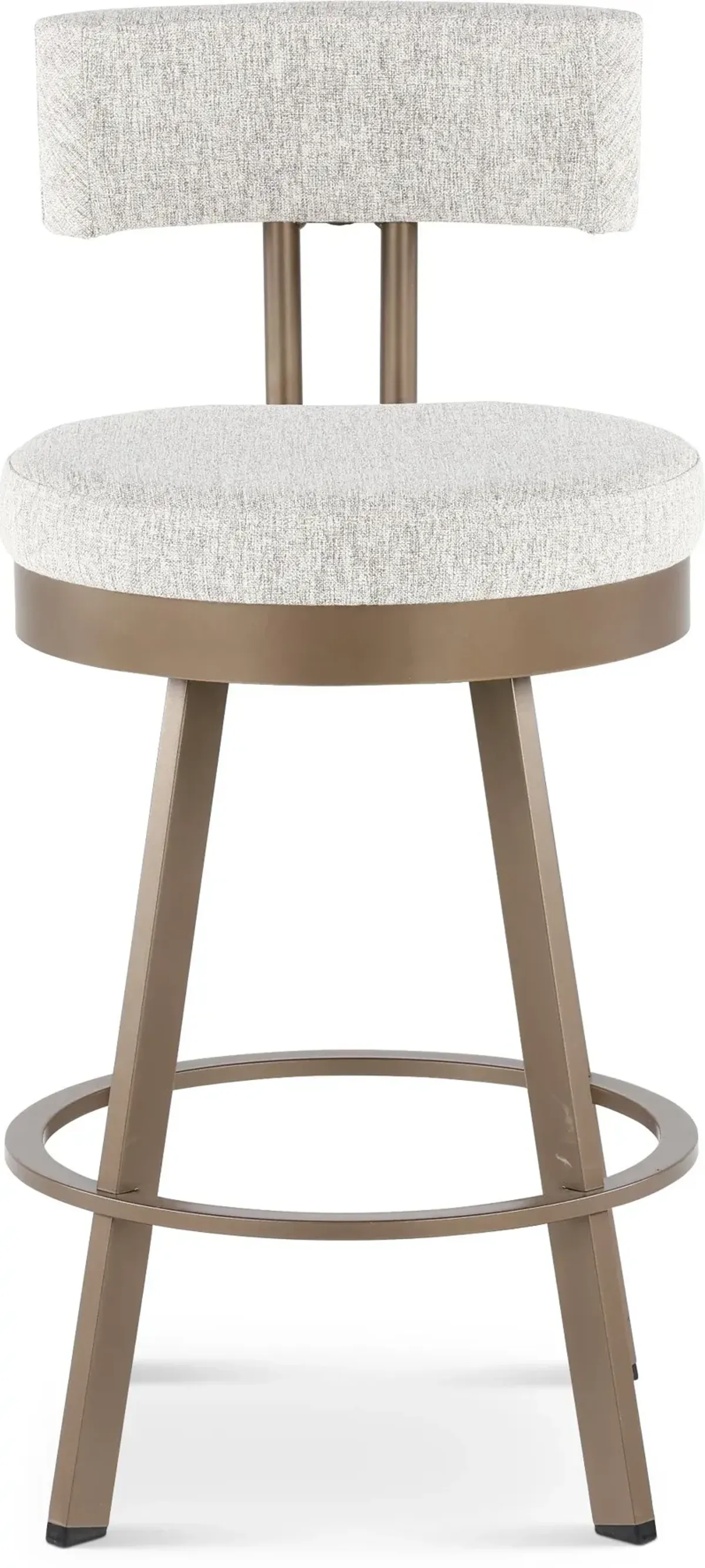 Barry Brown and Bronze Swivel Counter Height Stool