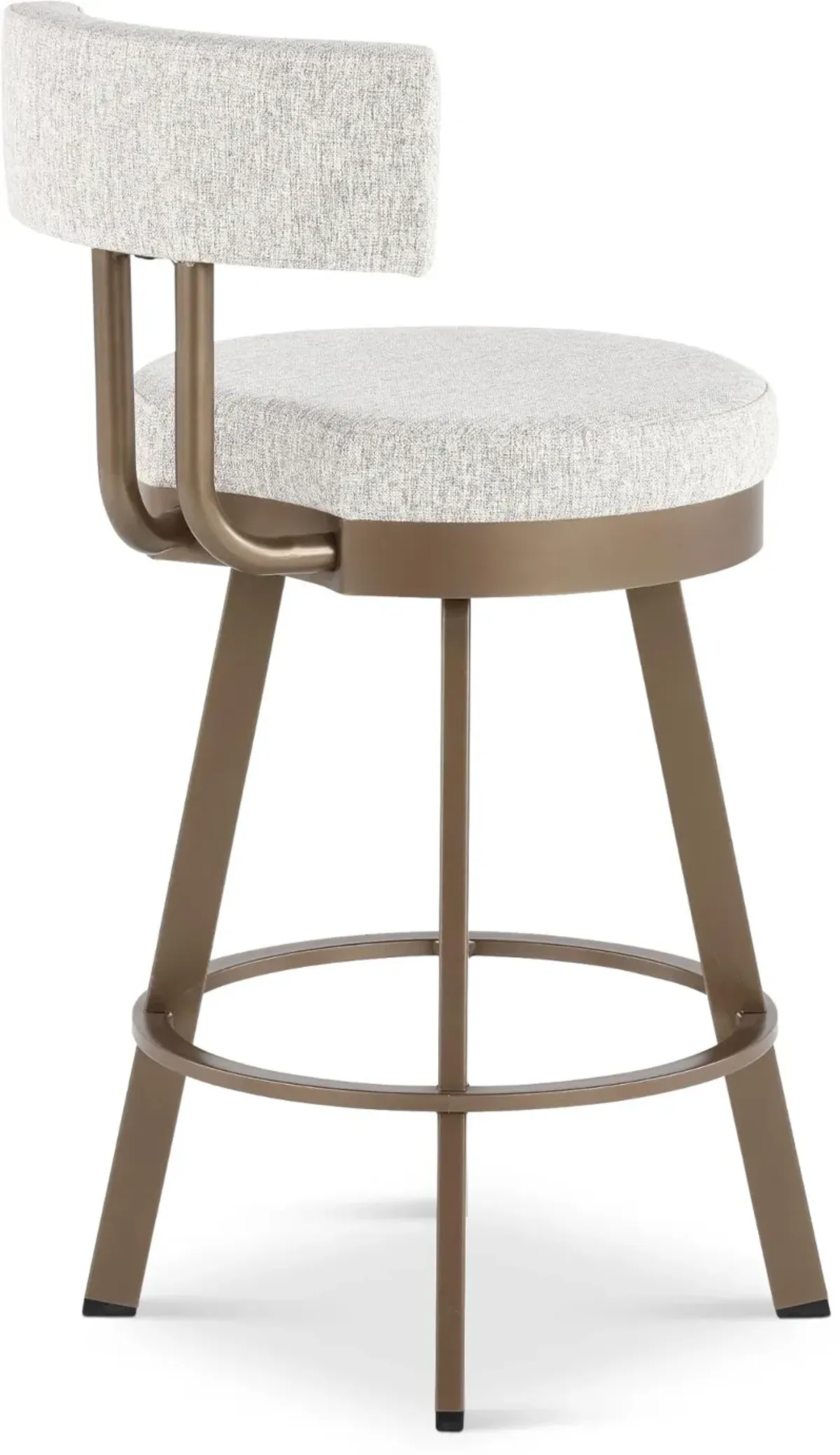 Barry Brown and Bronze Swivel Counter Height Stool