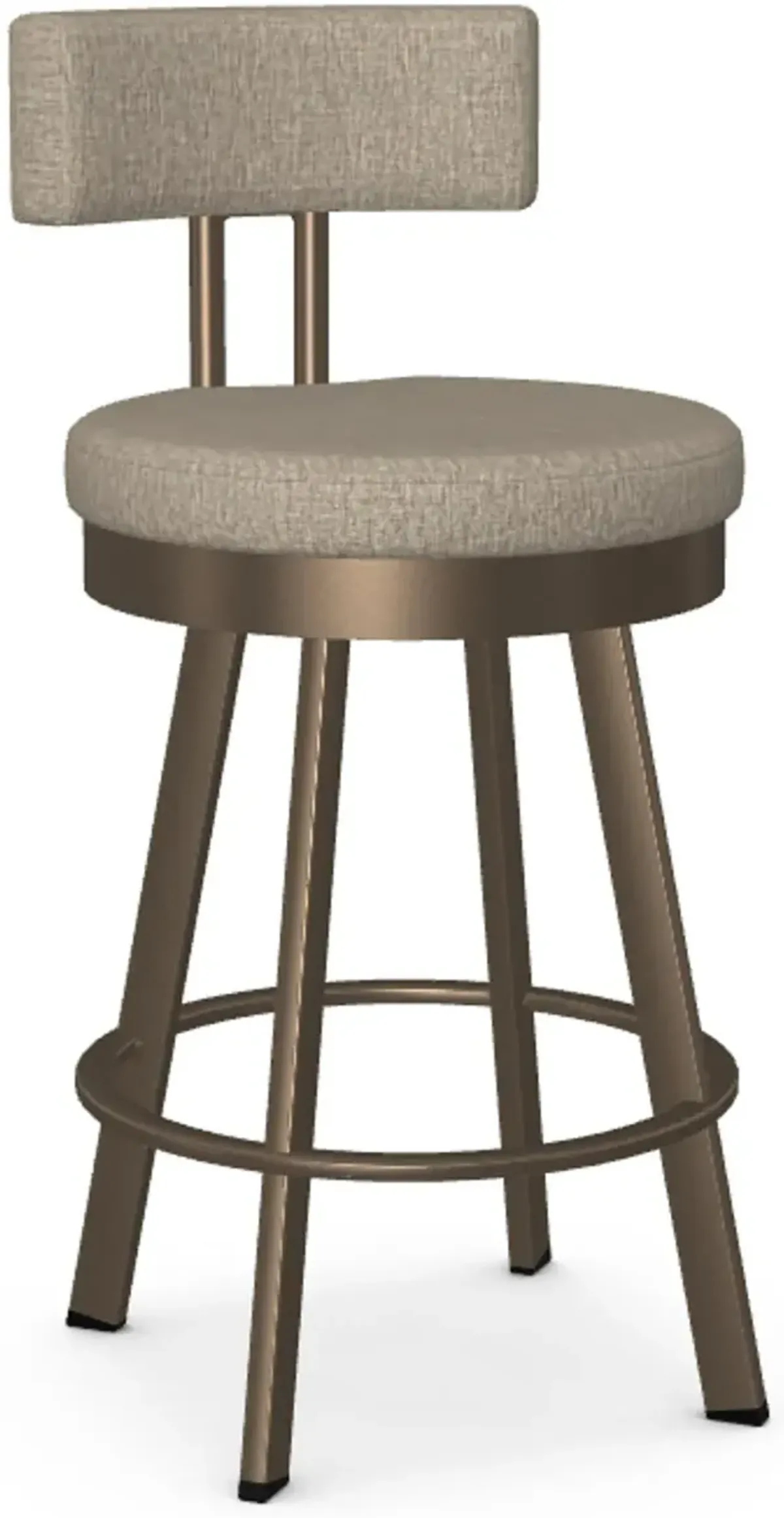 Barry Brown and Bronze Swivel Counter Height Stool