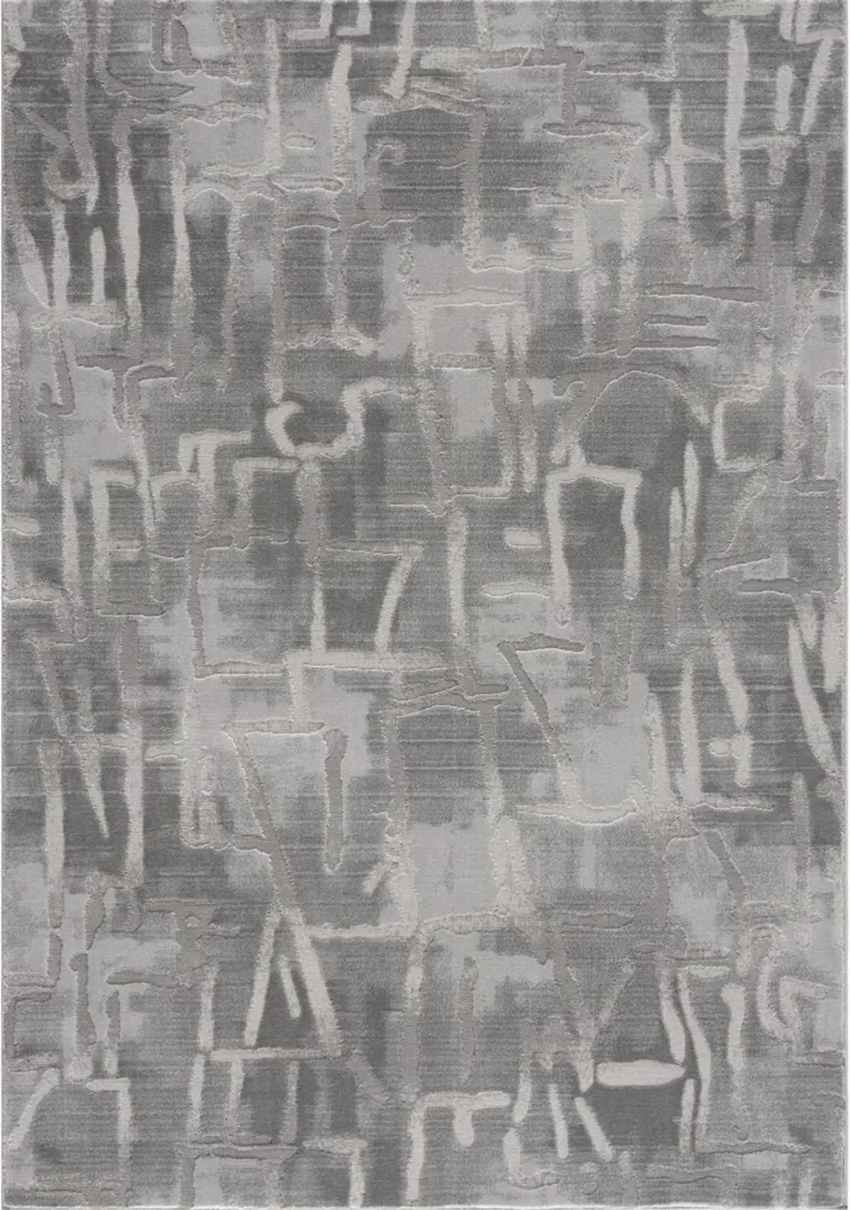 Abington 5 x 8 Abstract Gray Area Rug