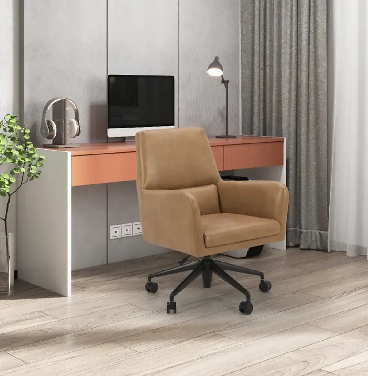 Copley Camel Caster Office Chair