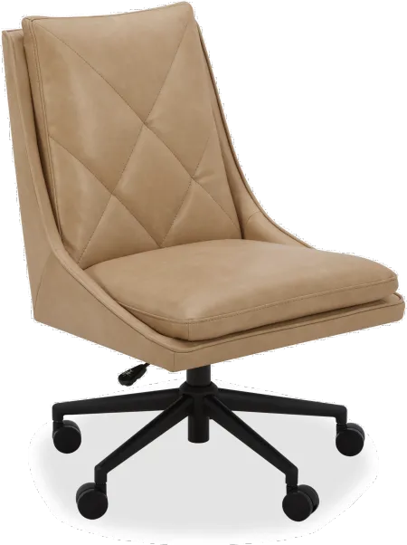 Copley Tan Caster Office Chair