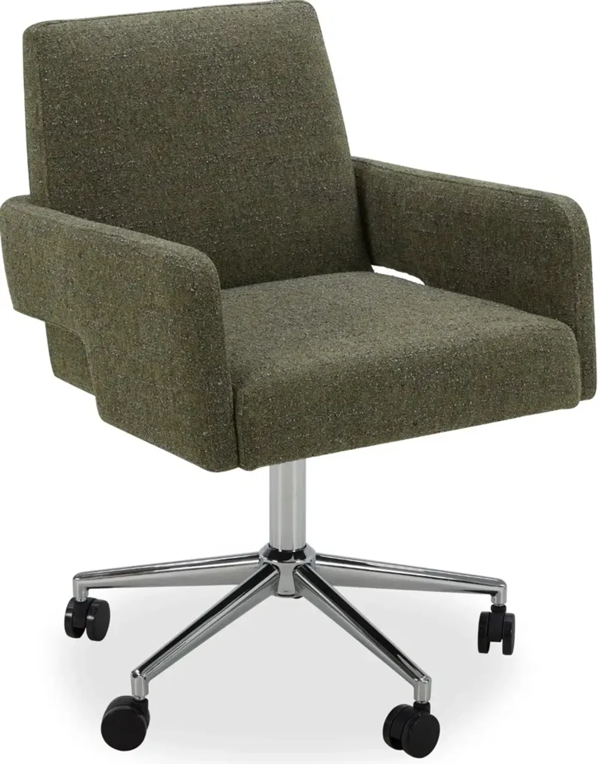 Copley Mellow Forest Green Caster Office Chair