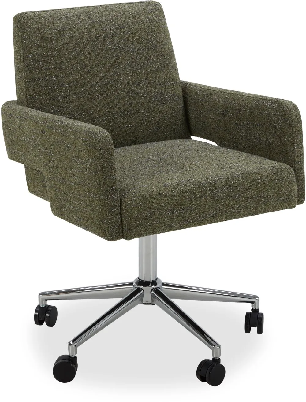 Copley Mellow Forest Green Caster Office Chair