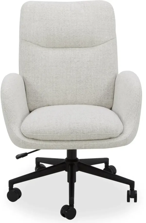 Copley Nathan Off-White Office Chair