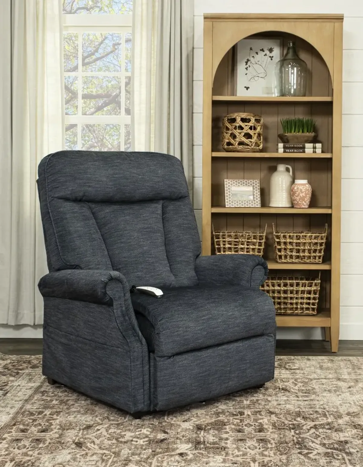 Darby Midnight Blue Power Lift Recliner