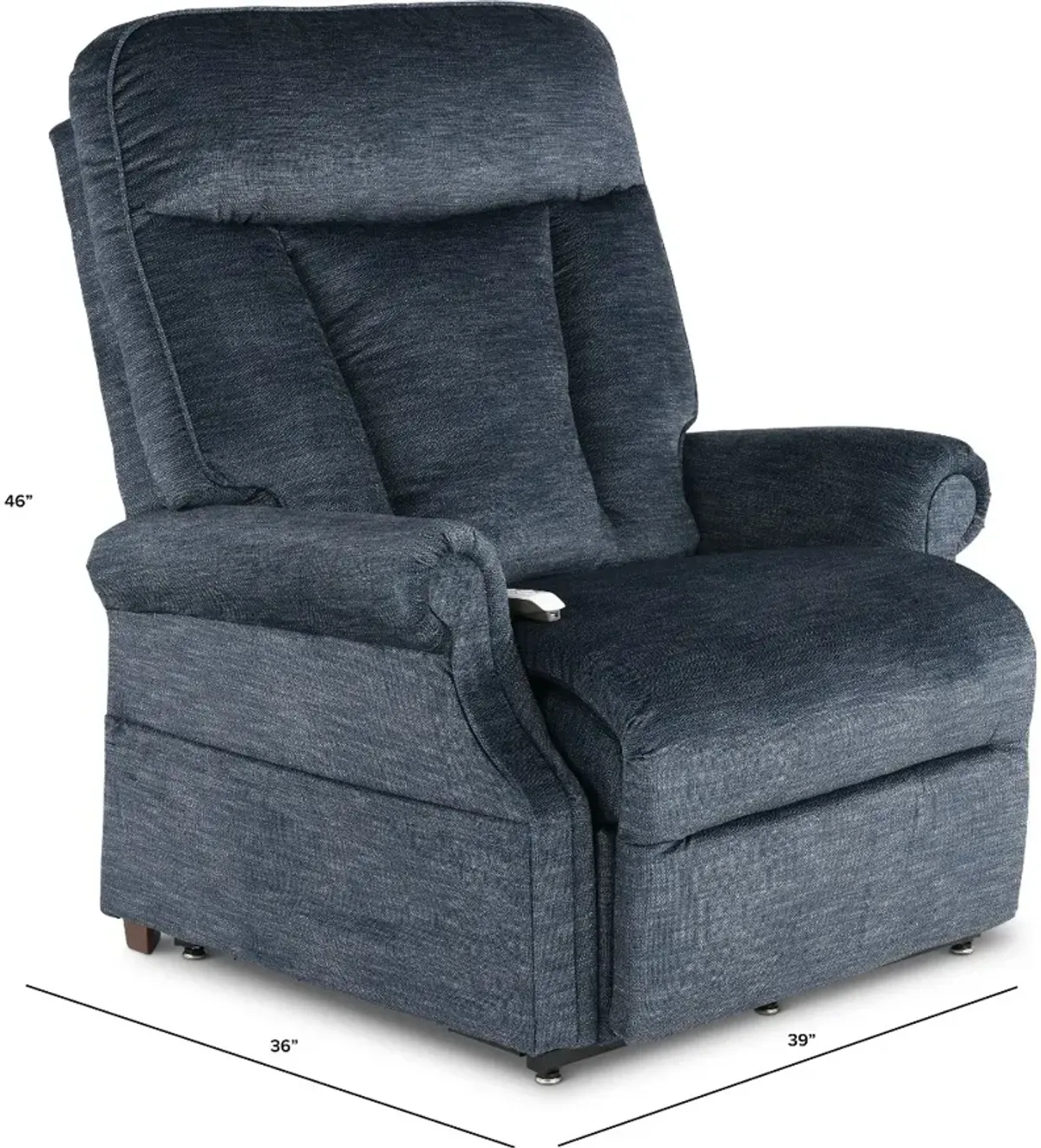 Darby Midnight Blue Power Lift Recliner