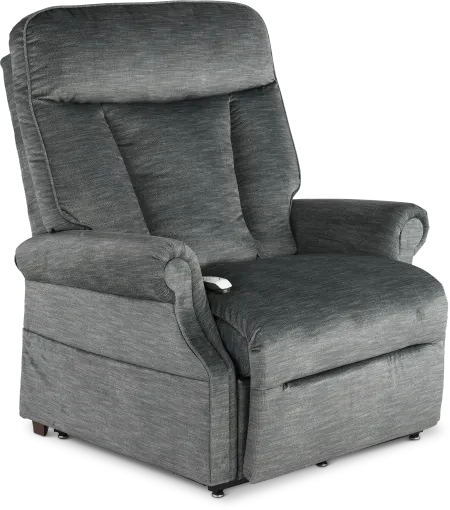 Darby Pewter Gray Power Lift Recliner