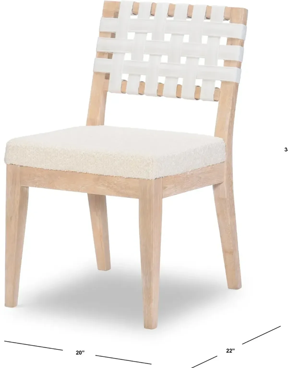 Biscayne Natural Pearl and Linen Dining Chair