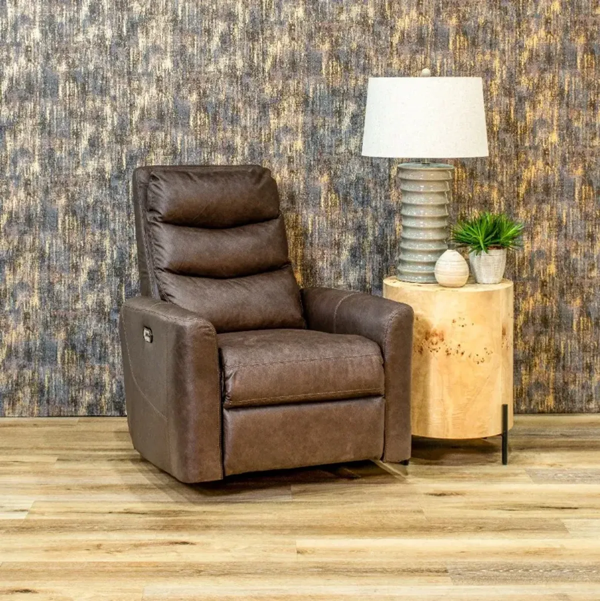 Jet Brown Power Rocker Recliner