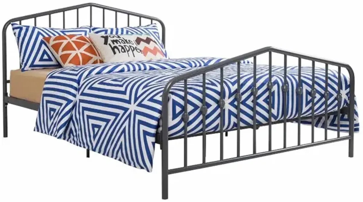 Bushwick Gray Queen Metal Platform Bed