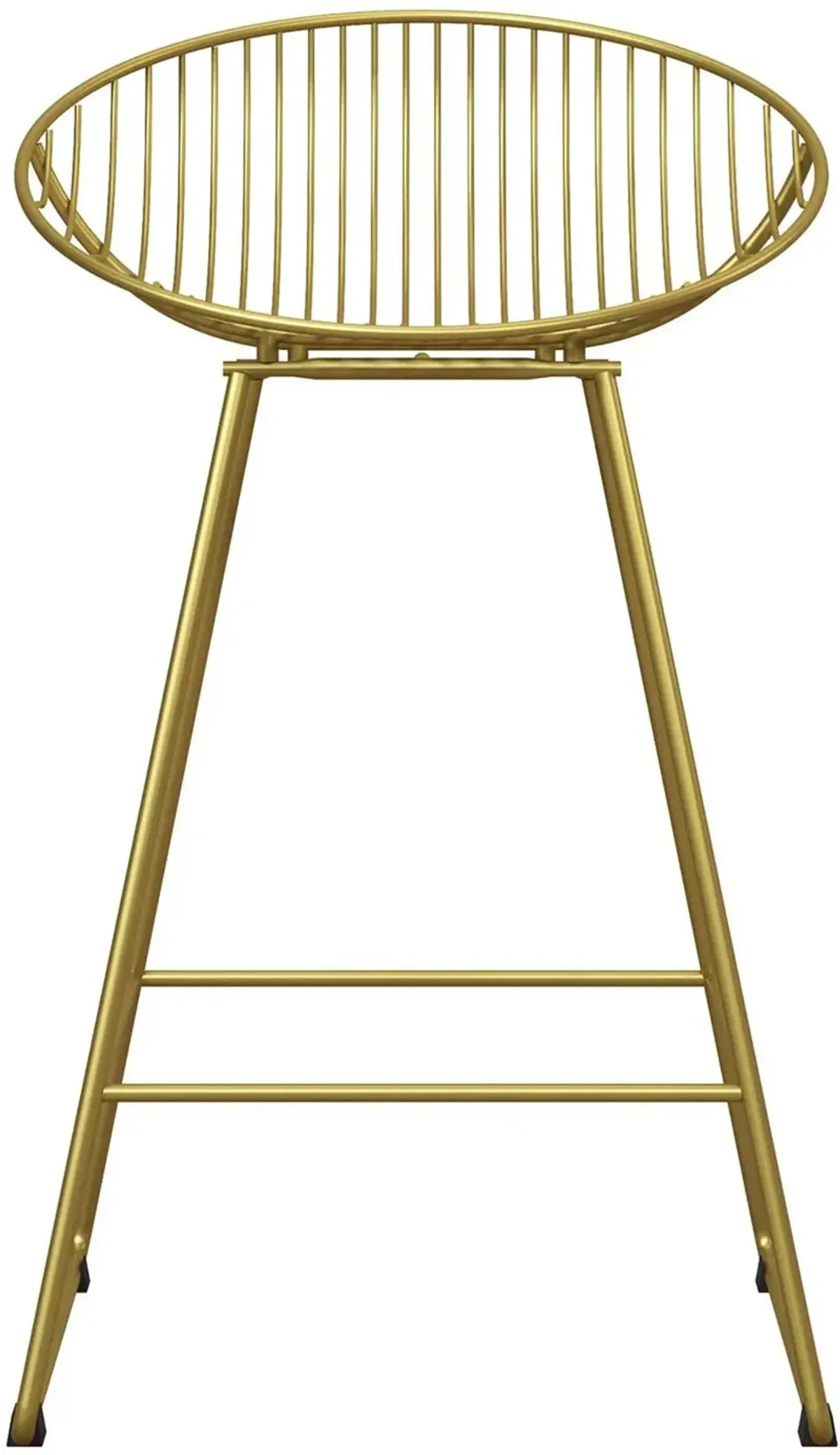 Ellis Brass Metal Counter Height Stool