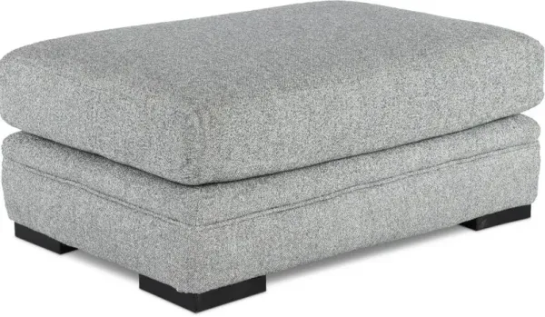 Piccolo Mist Gray Ottoman