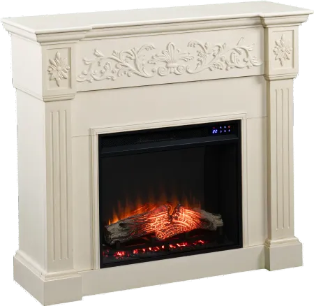 Calvert Ivory Touch Screen Electric Fireplace