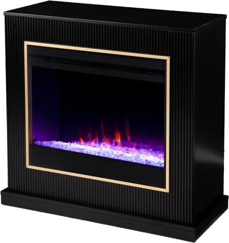 Crittenly Black Color Changing Electric Fireplace