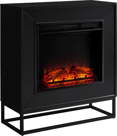 Frescan Black Electric Fireplace