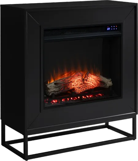 Frescan Black Touch Screen Electric Fireplace