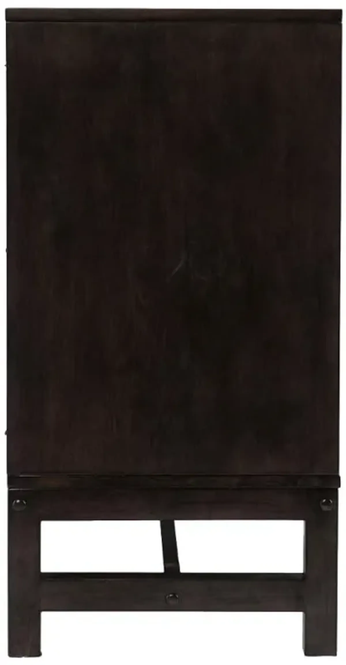 Lannington Brown and Silver Electric Fireplace Mantel