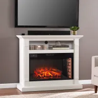 Willarton Gray Widescreen Electric Fireplace Mantel