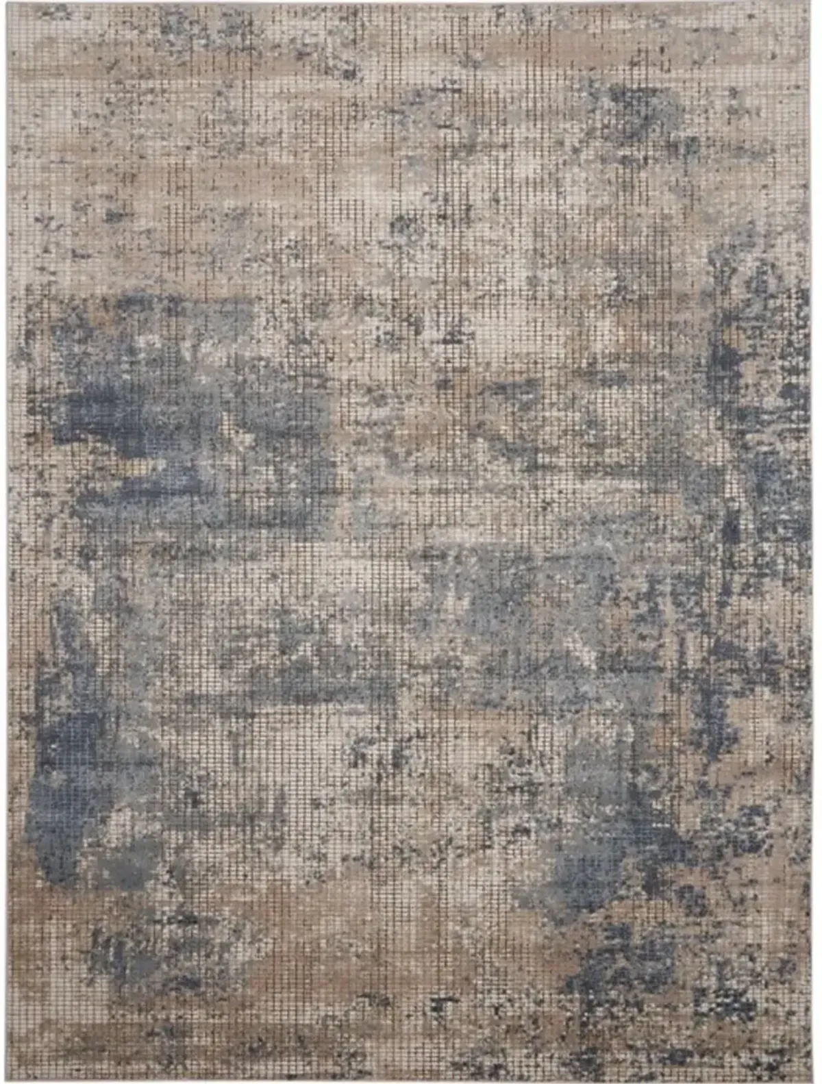 Quarry 9 x 12 Blue and Beige Area Rug