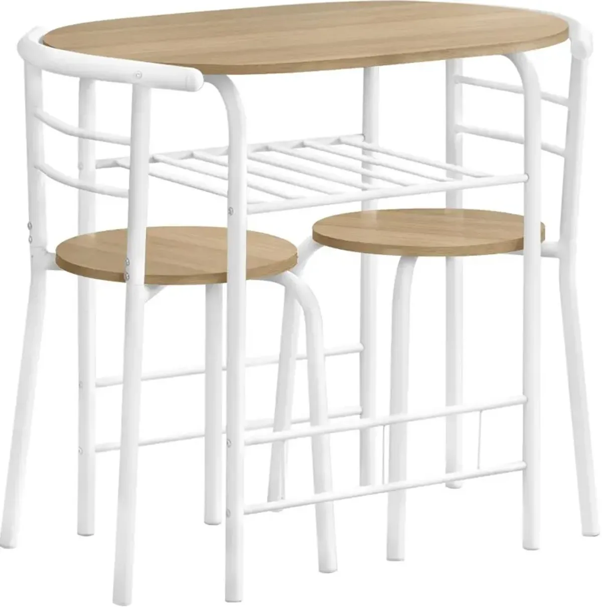 Avery Natural and White 3 Piece Dining Set