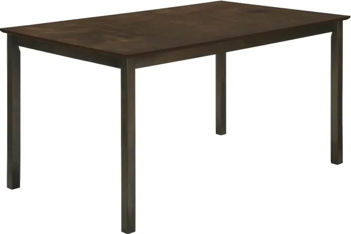 Laina Espresso Brown 60" Dining Table