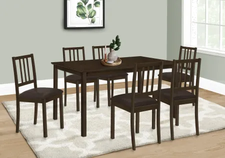Laina Espresso Brown 60" Dining Table