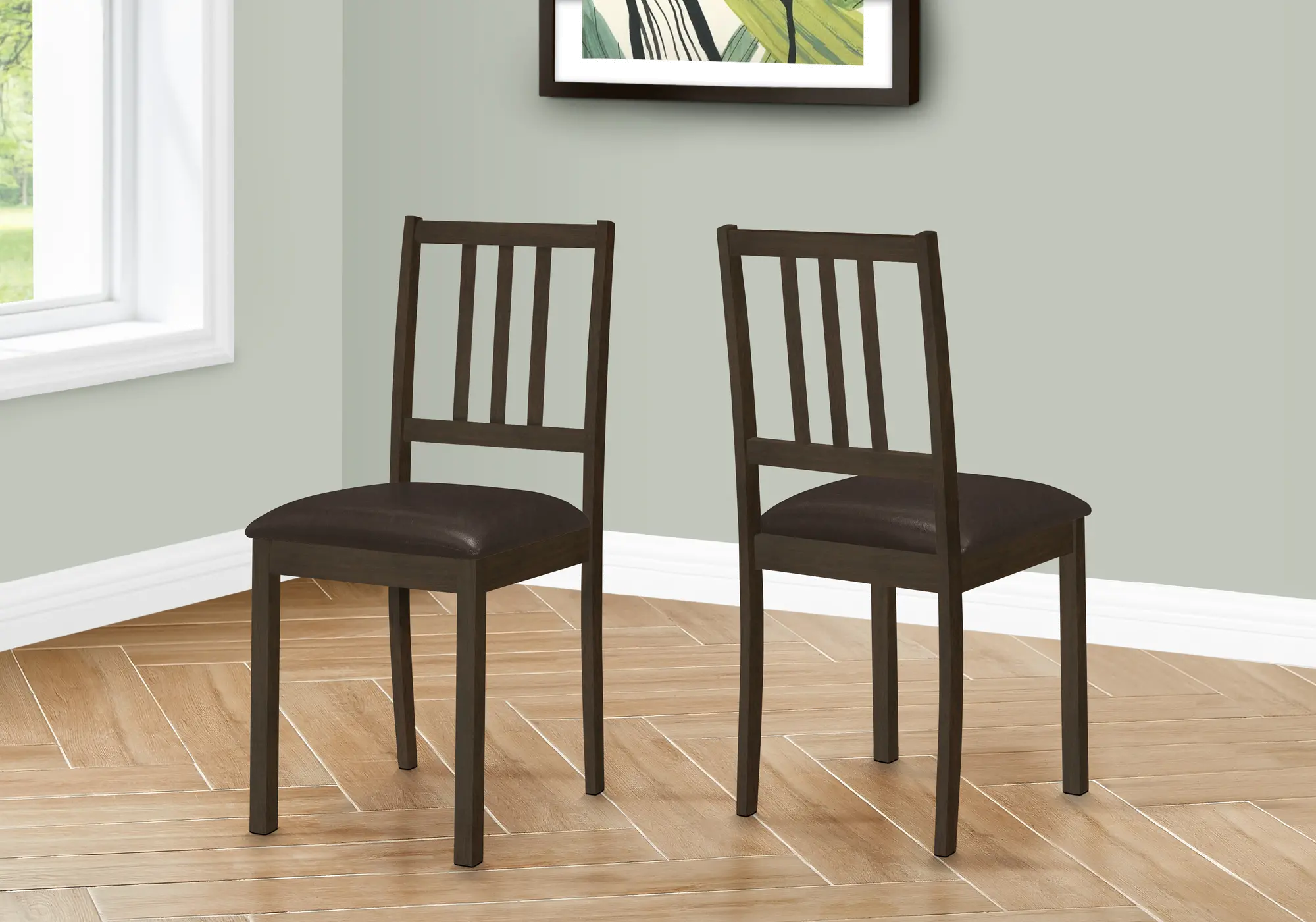 Laina Brown Dining Chair, Set of 2