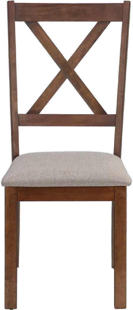 Malina Walnut Brown Dining Chair, Set of 2