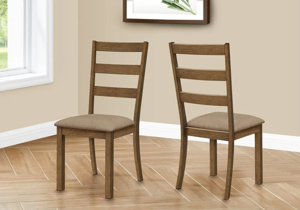 Malina Walnut Brown Dining Chair, Set of 2