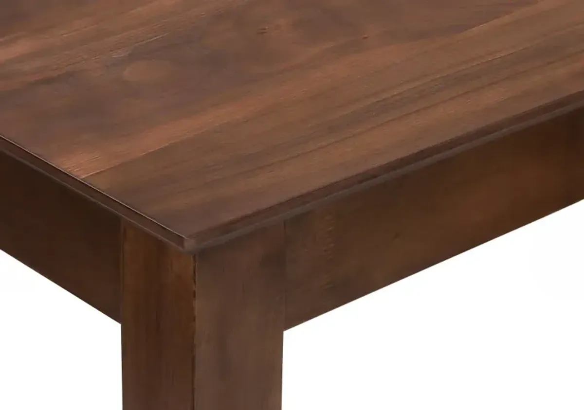 Malina Walnut Brown Rectangular Dining Table