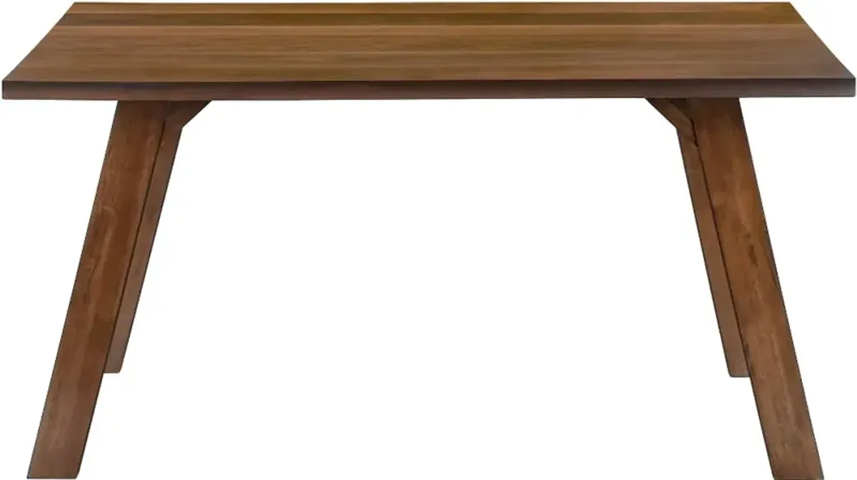 Malina Walnut Brown Rectangular Dining Table