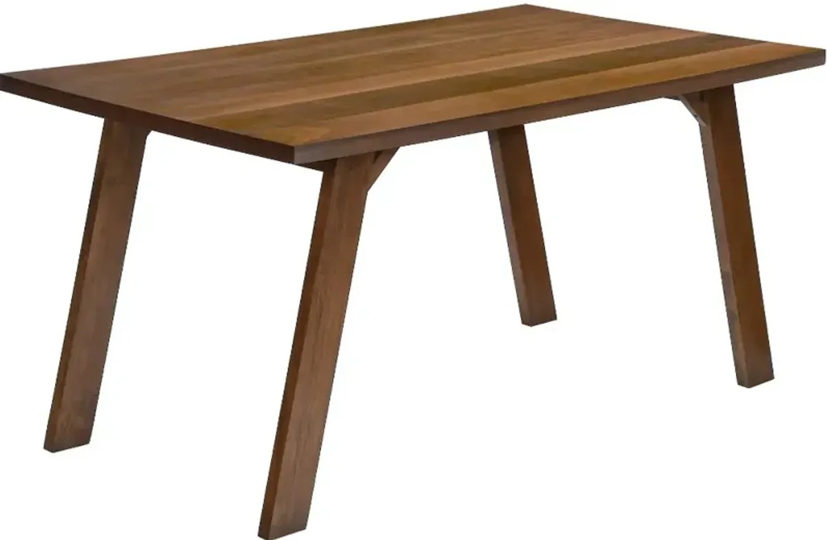 Malina Walnut Brown Rectangular Dining Table