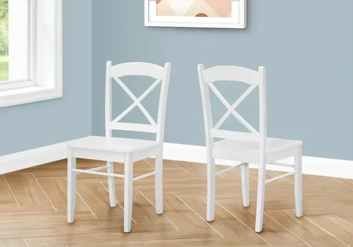 Marion White Dining Chair, Set of 2